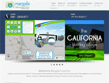 Tablet Screenshot of mangalaproperties.com
